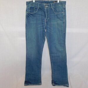 William Rast Jake Straight mens 36 x 34 Medium Wash Blue Jeans Button Fly